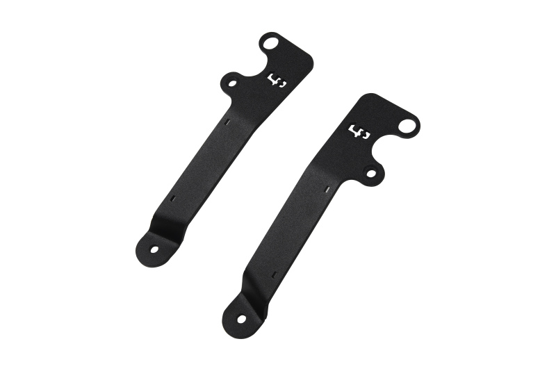 Subaru Crosstrek Hood Light Brackets - LP Aventure - Powder Coated - `18-`19